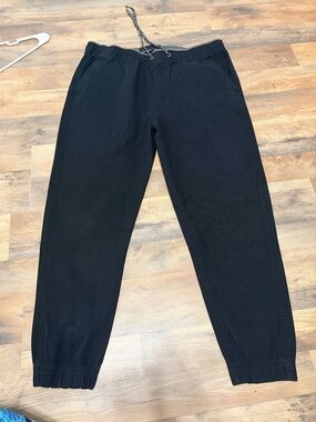 Plugg Black Jogger Pants XL – Streetwear Athletic Lounge Sweatpants